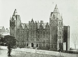 Royal College of Music: exteriör, 1894 av English Photographer