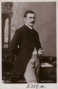 Rudyard Kipling (1865-1936), engelsk novellförfattare, poet och romanförfattare av English Photographer