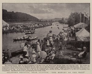 Saltford Regatta, nära Clifton, The Henley of the West av English Photographer
