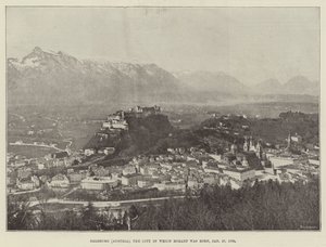 Salzburg (Österrike), staden där Mozart föddes, 27 januari 1756 av English Photographer