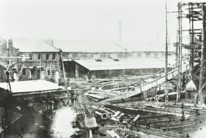 Samudas Shipbuilding Yard, London, 1863 av English Photographer