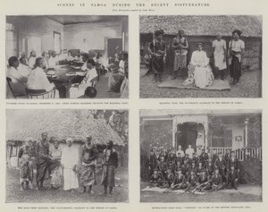Scener i Samoa under de senaste störningarna