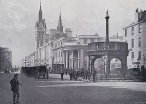Skottland: Aberdeen, Market Cross och kommunala byggnader (svart/vitt foto) av English Photographer