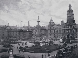 Skottland: Glasgow, George Square (s/v foto) av English Photographer