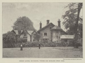 Sheen Lodge, Richmond, där Sir Richard Owen dog av English Photographer