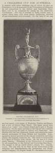 Silver Challenge Cup, presenterad för universiteten i Australien av Old Competitors i Oxford och Cambridge Boat-Race av English Photographer
