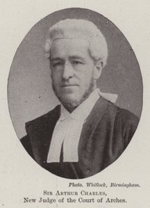 Sir Arthur Charles, ny domare vid Court of Arches av English Photographer