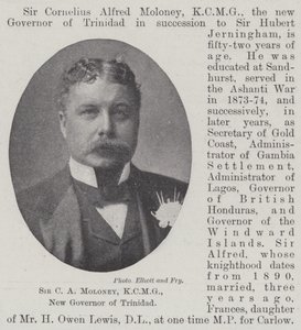 Sir CA Moloney, KCMG, ny guvernör i Trinidad av English Photographer