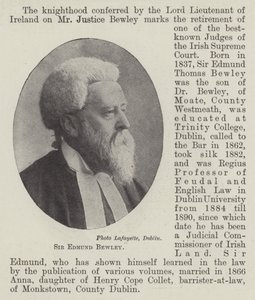 Sir Edmund Bewley av English Photographer