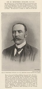 Sir H Mortimer Durand, KCIE, brittiskt indiskt sändebud till Cabul av English Photographer