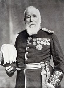 Sir Harry Burnett Lumsden (s/v foto) av English Photographer