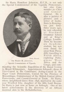 Sir Harry H Johnston, specialkommissionär i Uganda av English Photographer
