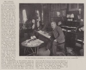 Sir John Tenniels efterträdare som Punch Chief Cartoonist, Mr Linley Sambourne av English Photographer