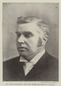 Sir John Thompson, Kanadas nya premiärminister av English Photographer