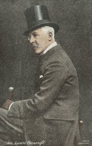 Sir Squire Bancroft (färgfoto) av English Photographer