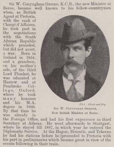 Sir W Conyngham Greene, ny brittisk minister i Bern av English Photographer