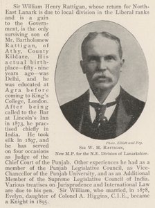 Sir W H Rattigan, ny MP för NE Division of Lanarkshire av English Photographer