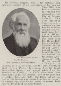 Sir W Huggins, ny president för Royal Society av English Photographer