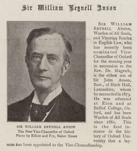 Sir William Reynell Anson av English Photographer