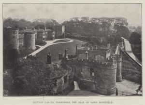 Skipton Castle, Yorkshire, säte för Lord Hothfield av English Photographer