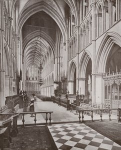 Southwark Cathedral, Choir and Nave, med utsikt mot väster av English Photographer