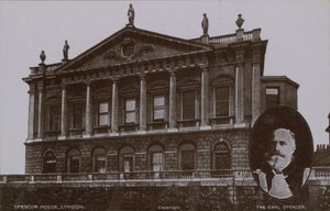 Spencer House, London med (inlagd) The Earl Spencer av English Photographer