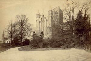 St Albans Abbey (svartvitt foto) av English Photographer