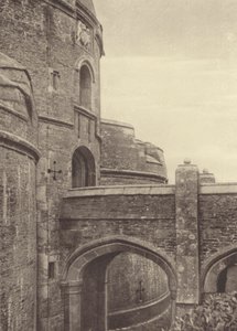St Mawes Castle, portgången (svartvitt foto) av English Photographer