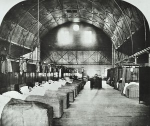 St Thomass Hospital: tillfällig avdelning i Surrey Gardens Music Hall, 1868 av English Photographer