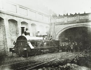 Stafford Street, experimentlokomotiv, 1862 av English Photographer