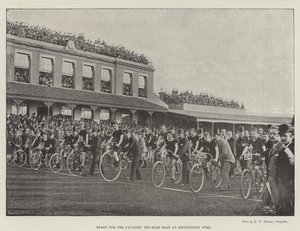 Start för Cyclists Ten-Mile Race på Kennington Oval av English Photographer