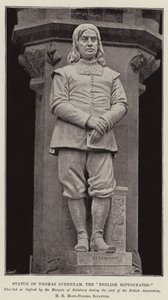 Staty av Thomas Sydenham, den engelska Hippokrates av English Photographer
