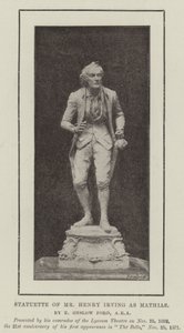 Statyett av Mr Henry Irving som Mathias av English Photographer