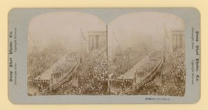 Stereoskopiskt tryck av drottning Victorias diamantjubileum, 28 juni 1897 av English Photographer