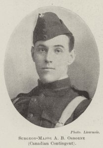 Kirurg-major A B Osborne, kanadensisk kontingent av English Photographer