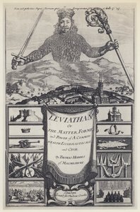 T Hobbes, Leviathan, A Crooke 1651 (s/v foto) av English Photographer