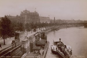 Thames Embankment från Hungerford Bridge av English Photographer