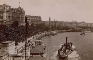 Thames Embankment från Hungerford Bridge av English Photographer