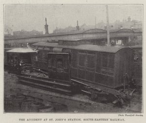 Olyckan vid St Johns Station, South-Eastern Railway av English Photographer