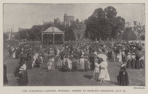 Alexandra Gardens, Windsor, invigd av prinsessan Christian, 15 juli av English Photographer