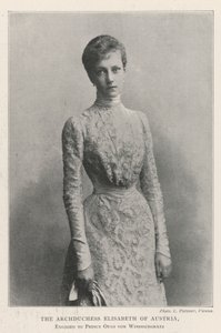 Ärkehertiginnan Elisabeth av Österrike, förlovad med prins Otto von Windischgratz av English Photographer