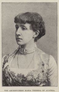 Ärkehertiginnan Maria Theresia av Österrike av English Photographer