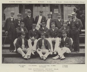Det australiska cricketlaget av English Photographer
