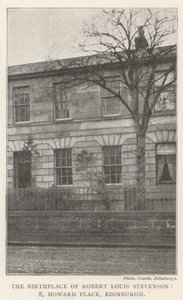 Robert Louis Stevensons födelseplats, 8, Howard Place, Edinburgh av English Photographer