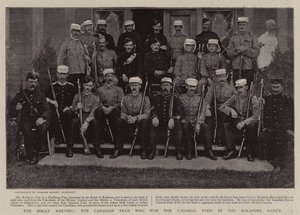 Bisley Meeting, det kanadensiska laget som vann Colonial Prize i Kolapore Match av English Photographer