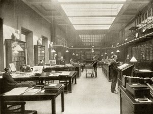 The British Museum Print Room, c.1900, från 