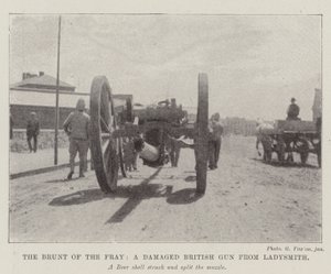 The Brunt of the Fray, en skadad brittisk pistol från Ladysmith av English Photographer