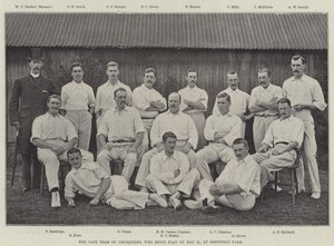 Cape Team of Cricketers, som börjar spela den 21 maj, på Sheffield Park av English Photographer
