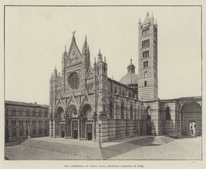 Katedralen i Siena, Italien, nyligen skadad av brand av English Photographer