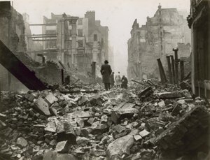 City of London efter ett bombräd av English Photographer